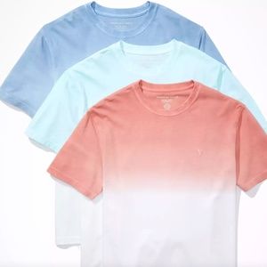 American Eagle - AE Super Soft Dip-Dye T-Shirts 3-Pack - NWT (L)